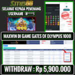 MENGESANKAN! MEMBER SITUS66 BERHASIL JACKPOT DI GATES OF OLYMPUS 1000! 22 APRIL 2025